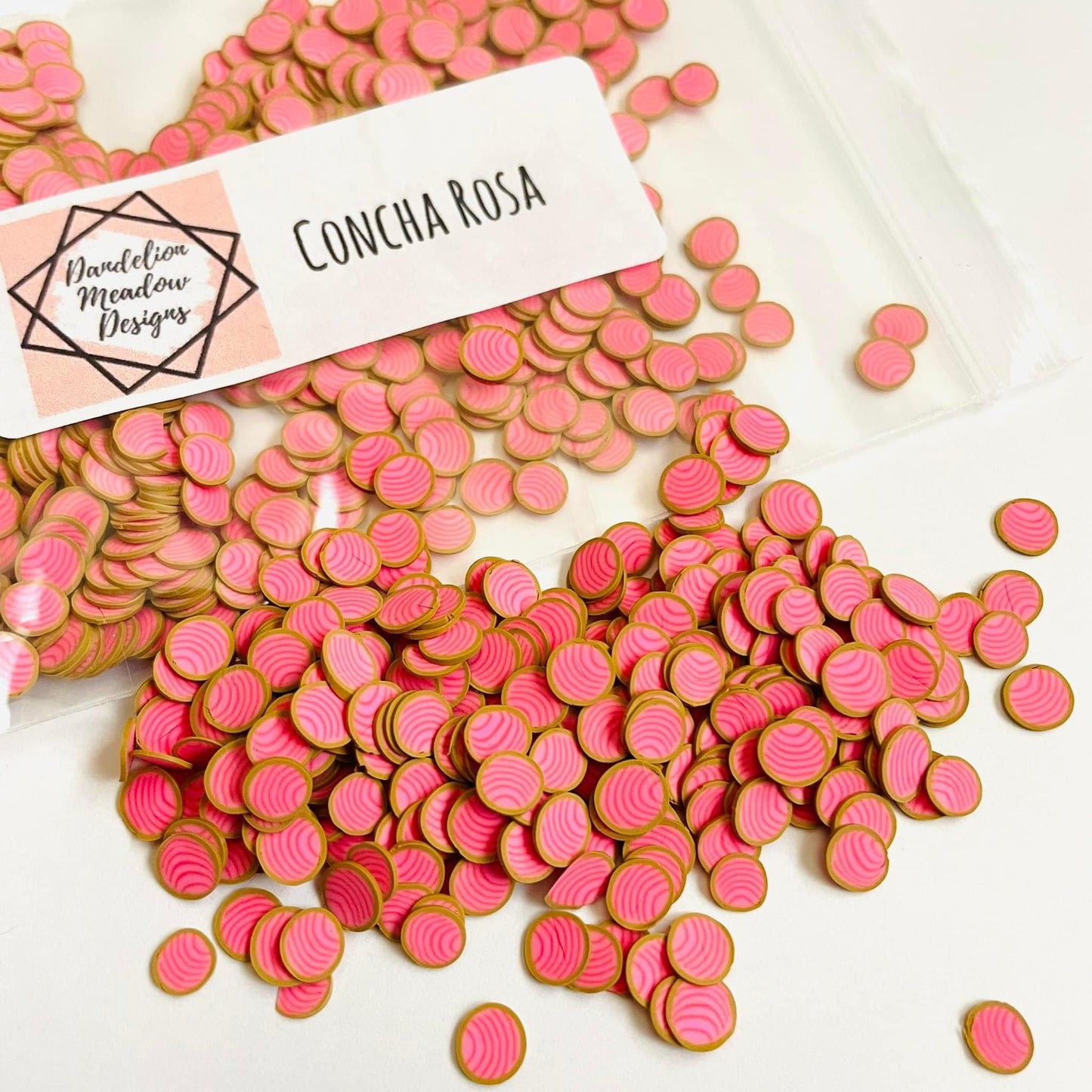 Concha Rosa Polymer Clay
