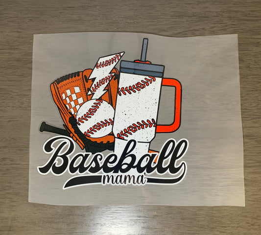Baseball Cup Mama DTF Print